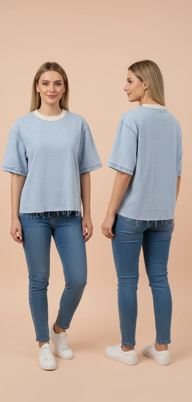 تیشرت جین ZARA