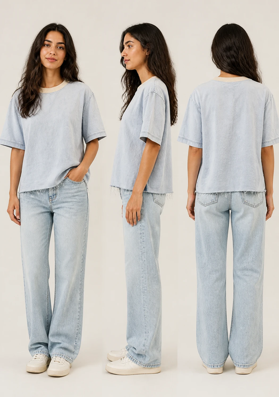 تیشرت جین ZARA